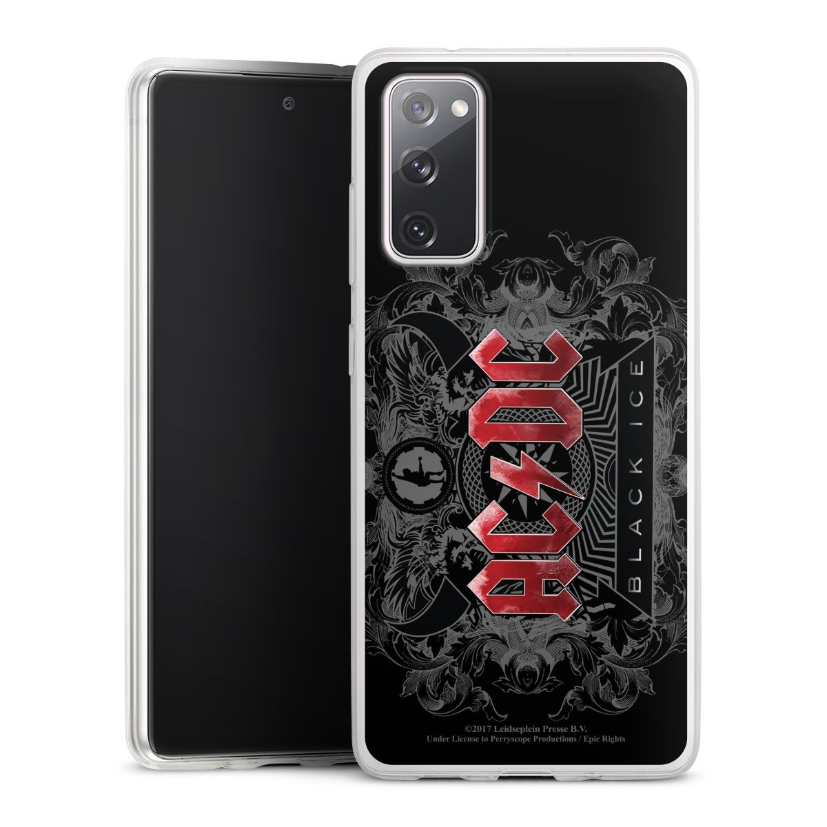 Galaxy S20 FE Handy Slim Case extra dünn Silikon Handyhülle transparent Hülle Merchandise Black Ice Acdc Silikon Slim Case