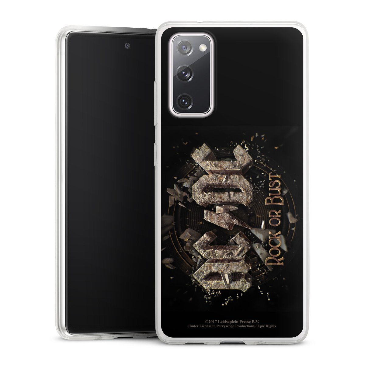 Galaxy S20 FE Handy Slim Case extra dünn Silikon Handyhülle transparent Hülle Acdc Official Licensed Product Rock Or Bust Silikon Slim Case