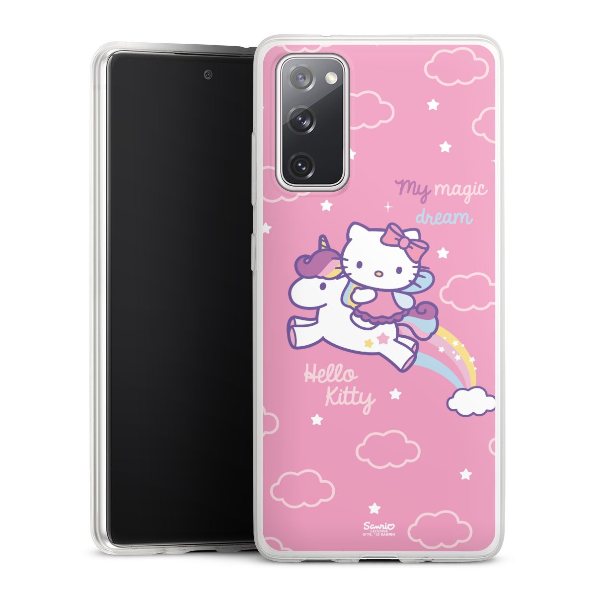 Galaxy S20 FE Handy Slim Case extra dünn Silikon Handyhülle transparent Hülle Einhorn Official Licensed Product Hello Kitty Silikon Slim Case