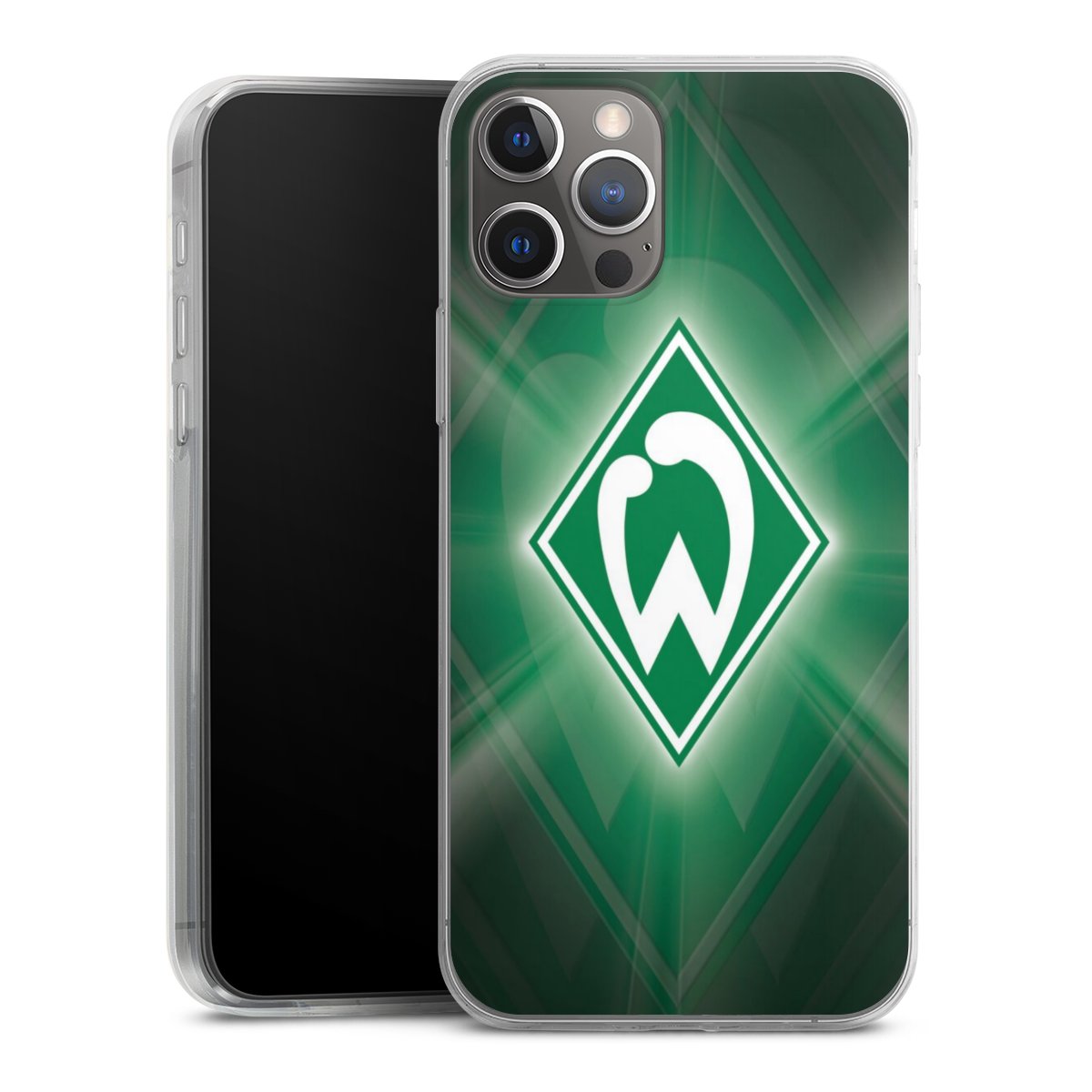 iPhone 12 Pro Handy Slim Case extra dünn Silikon Handyhülle transparent Hülle Sv Werder Bremen Official Licensed Product Coat Of Arms Silikon Slim Case