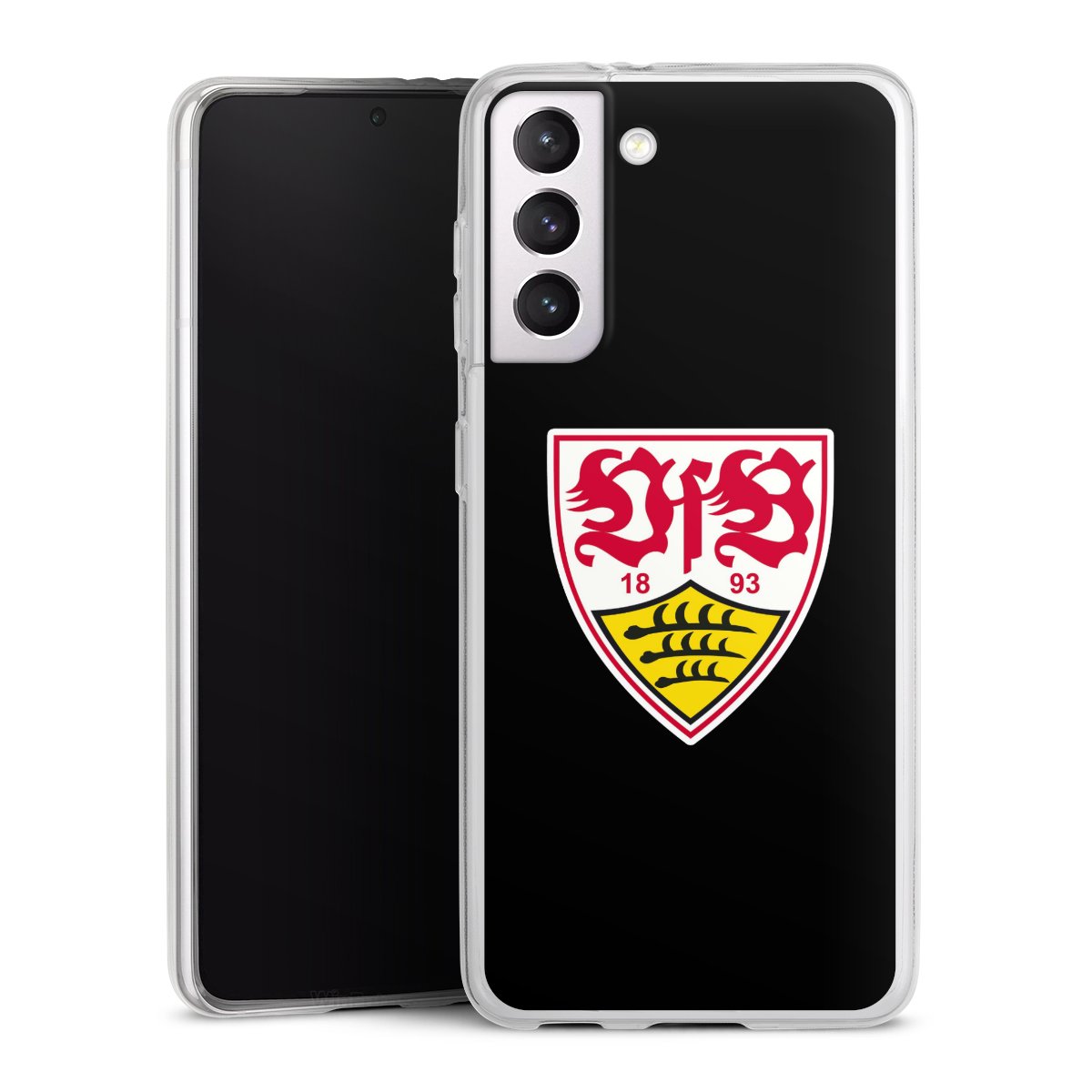 Galaxy S21 5G Handy Slim Case extra dünn Silikon Handyhülle transparent Hülle Vfb Stuttgart Official Licensed Product Coat Of Arms Silikon Slim Case