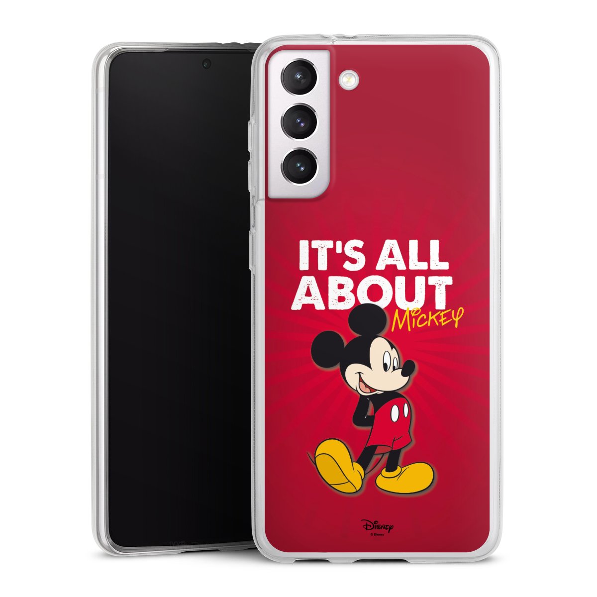 Galaxy S21 5G Handy Slim Case extra dünn Silikon Handyhülle transparent Hülle Mouse Disney Official Licensed Product Silikon Slim Case