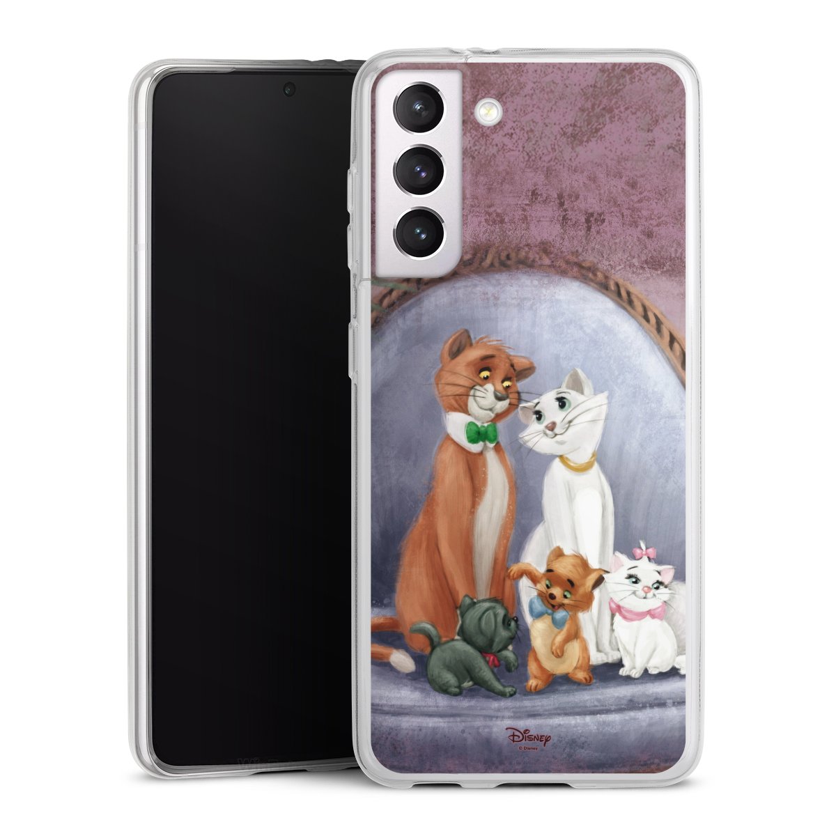 Galaxy S21 5G Handy Slim Case extra dünn Silikon Handyhülle transparent Hülle Official Licensed Product Disney Aristocats Silikon Slim Case