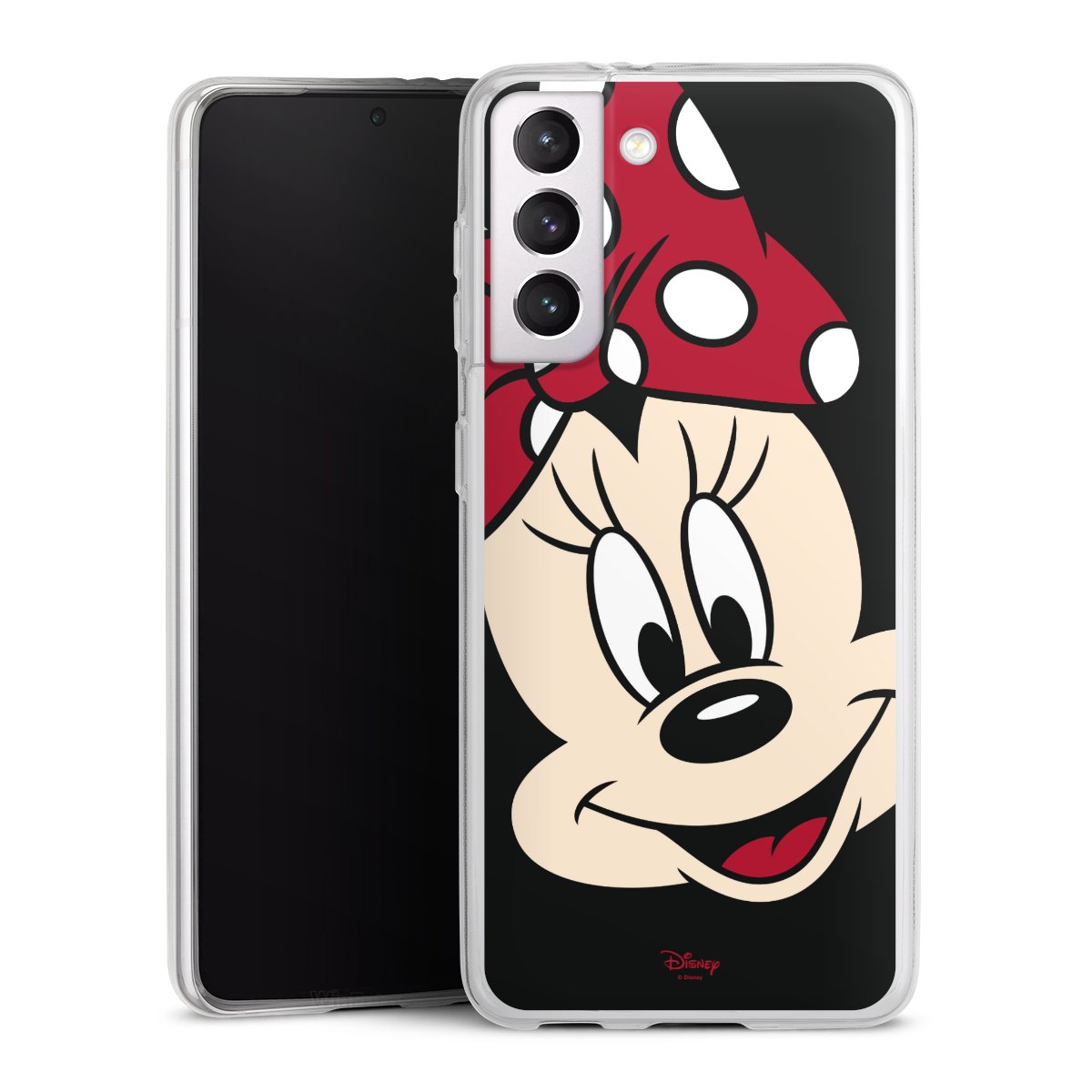 Galaxy S21 5G Handy Slim Case extra dünn Silikon Handyhülle transparent Hülle Minnie Mouse Official Licensed Product Disney Silikon Slim Case