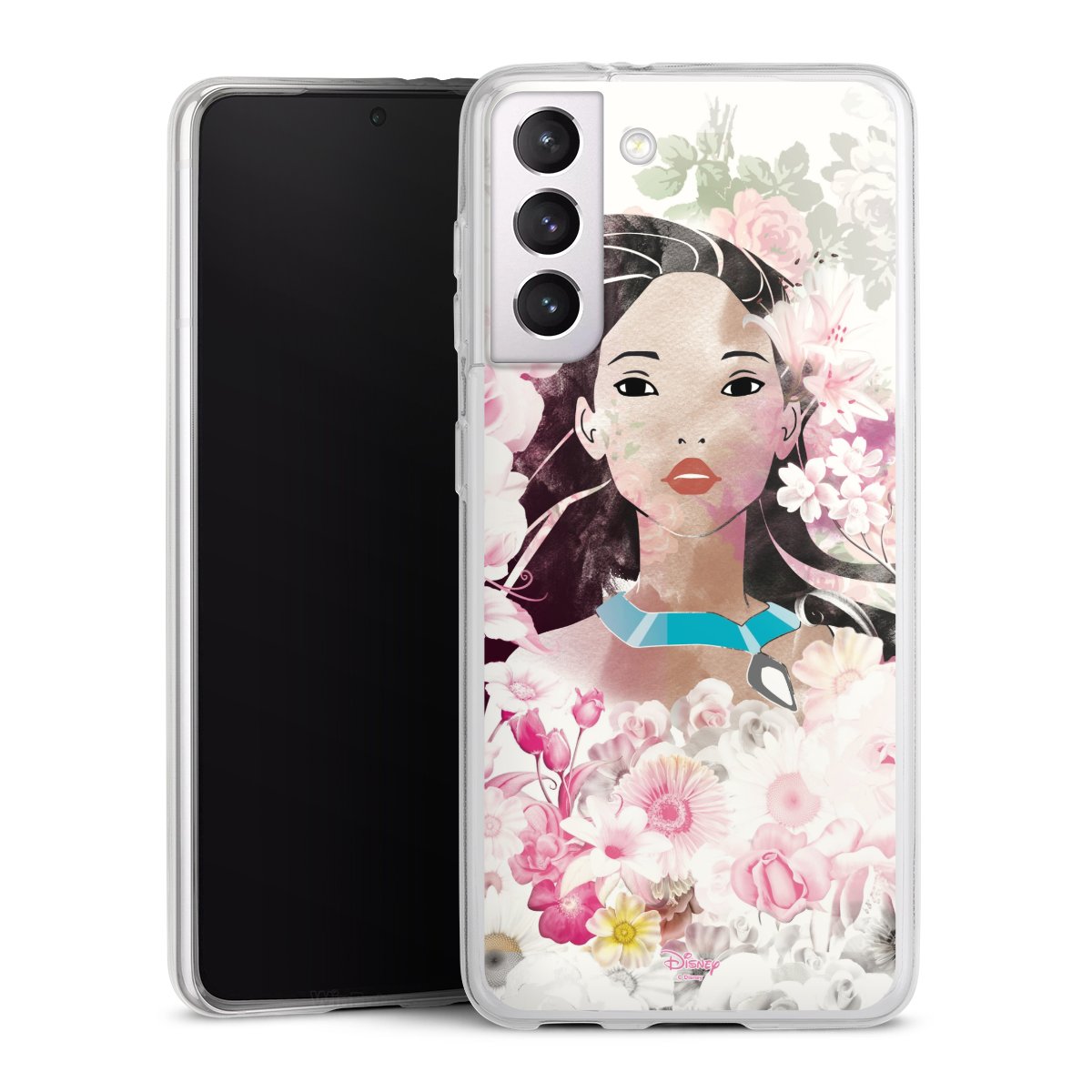 Galaxy S21 5G Handy Slim Case extra dünn Silikon Handyhülle transparent Hülle Pocahontas Official Licensed Product Disney Silikon Slim Case