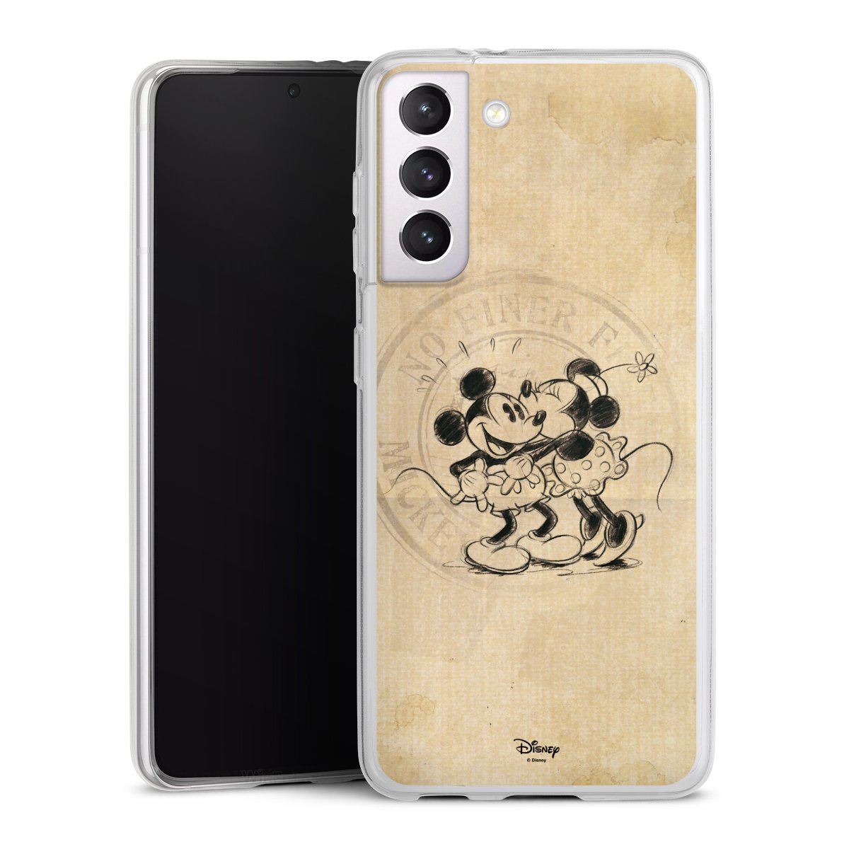 Galaxy S21 5G Handy Slim Case extra dünn Silikon Handyhülle transparent Hülle Mickey Mouse Vintage Minnie Mouse Silikon Slim Case