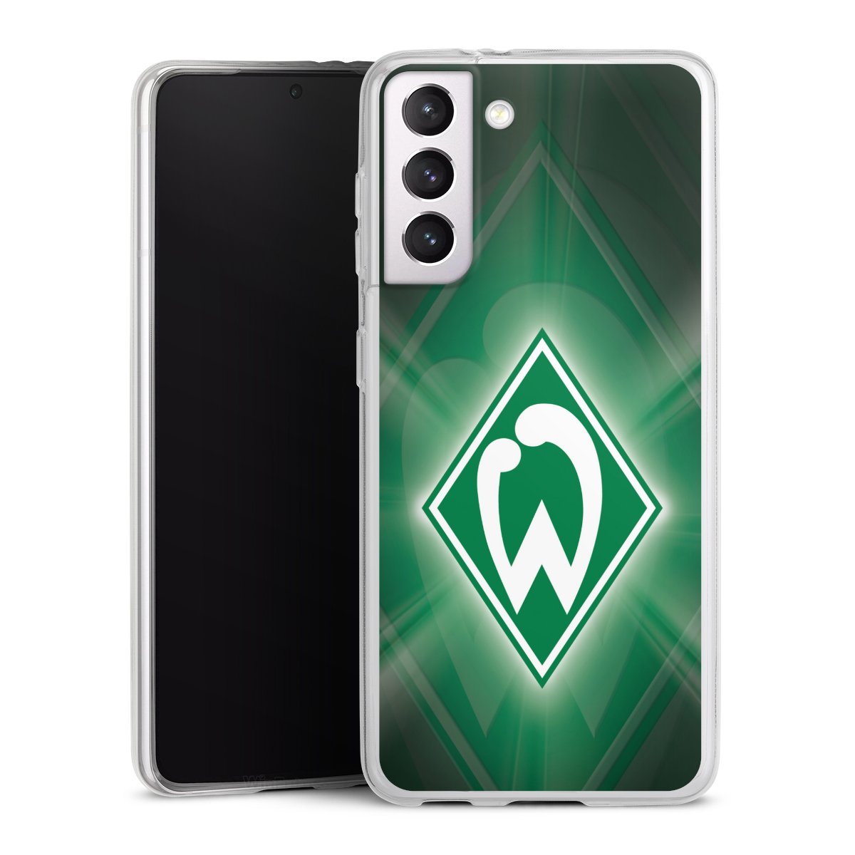 Galaxy S21 5G Handy Slim Case extra dünn Silikon Handyhülle transparent Hülle Sv Werder Bremen Official Licensed Product Coat Of Arms Silikon Slim Case