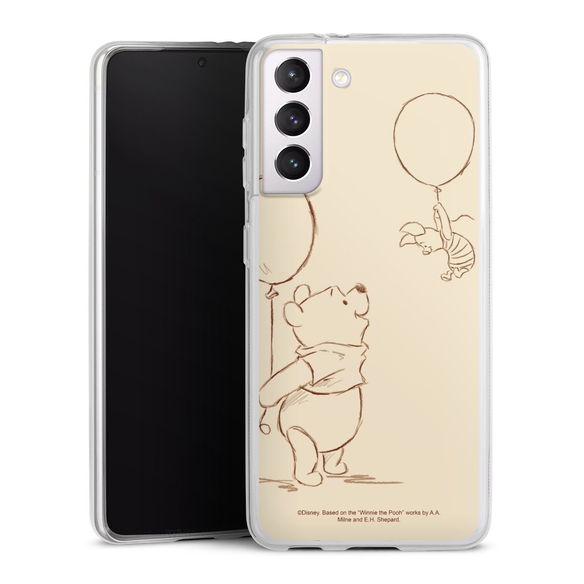 Galaxy S21 5G Handy Slim Case extra dünn Silikon Handyhülle transparent Hülle Official Licensed Product Winnie The Pooh Disney Silikon Slim Case