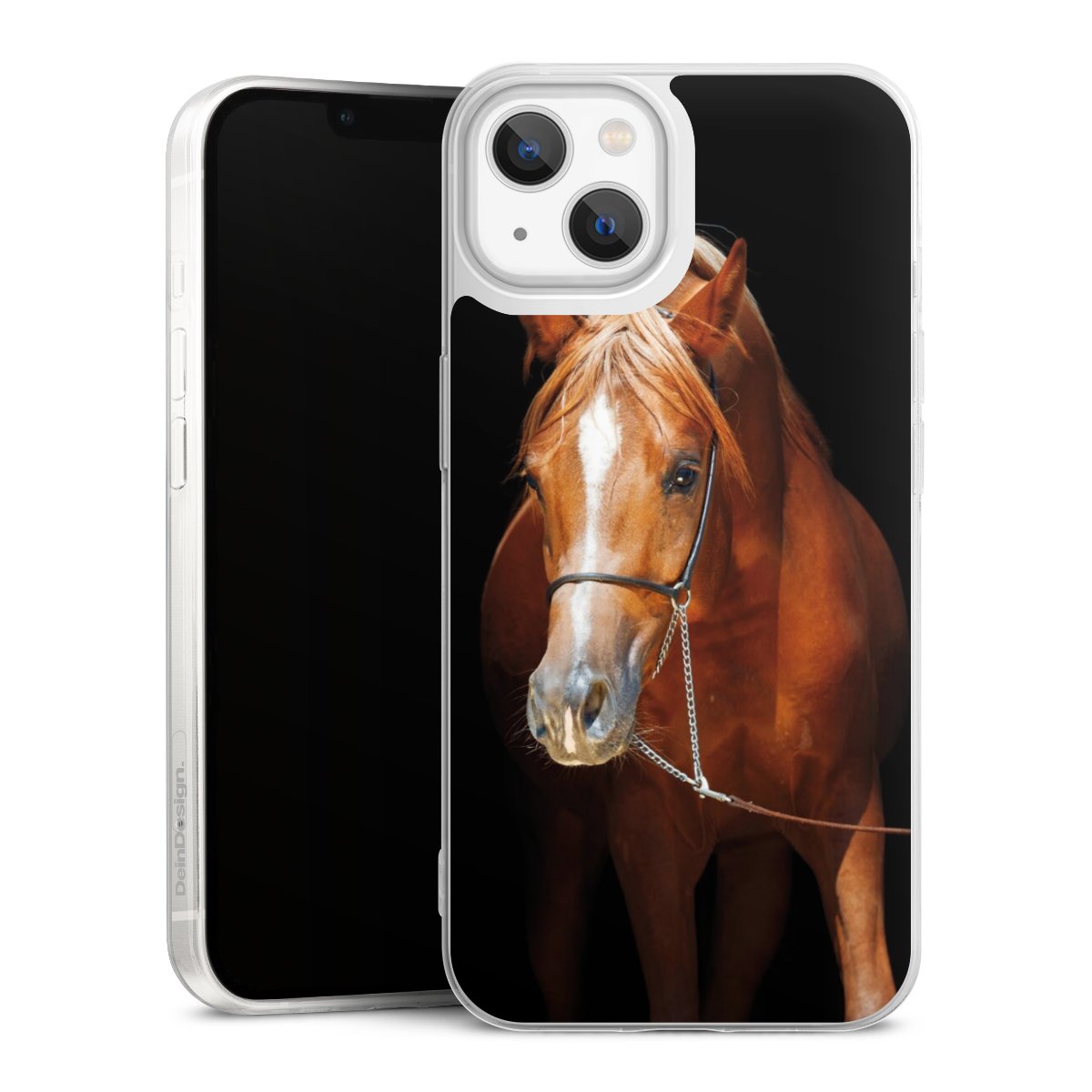 iPhone 13 Handy Slim Case extra dünn Silikon Handyhülle transparent Hülle Mare Horse Hobby Silikon Slim Case