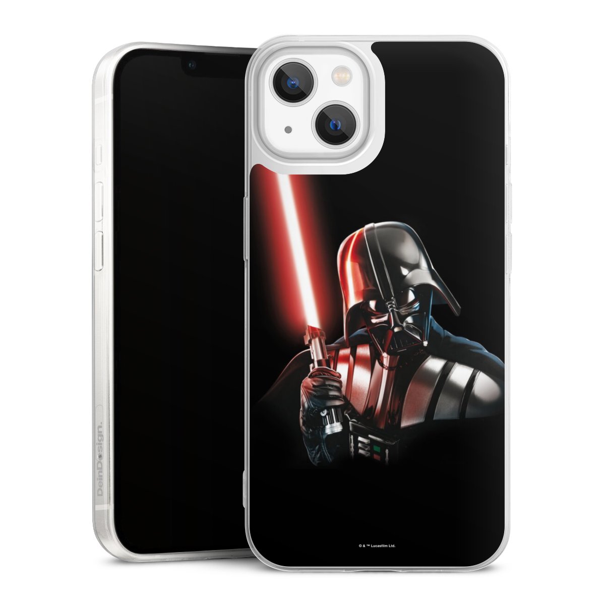 iPhone 13 Handy Slim Case extra dünn Silikon Handyhülle transparent Hülle Star Wars Merchandise Darth Vader Silikon Slim Case