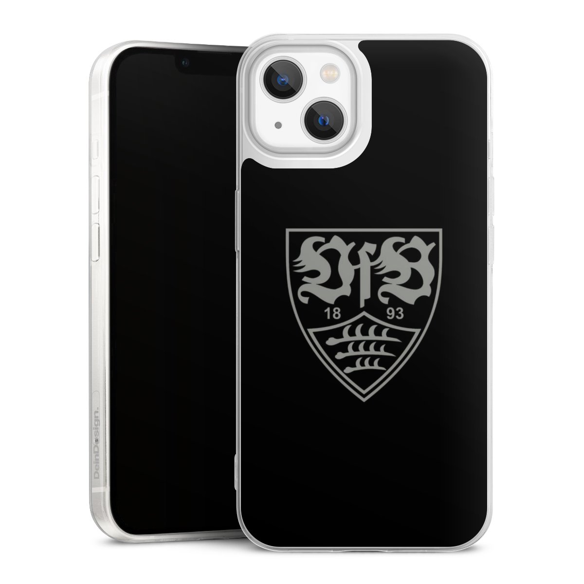 iPhone 13 Handy Slim Case extra dünn Silikon Handyhülle transparent Hülle Official Licensed Product Vfb Stuttgart Silikon Slim Case