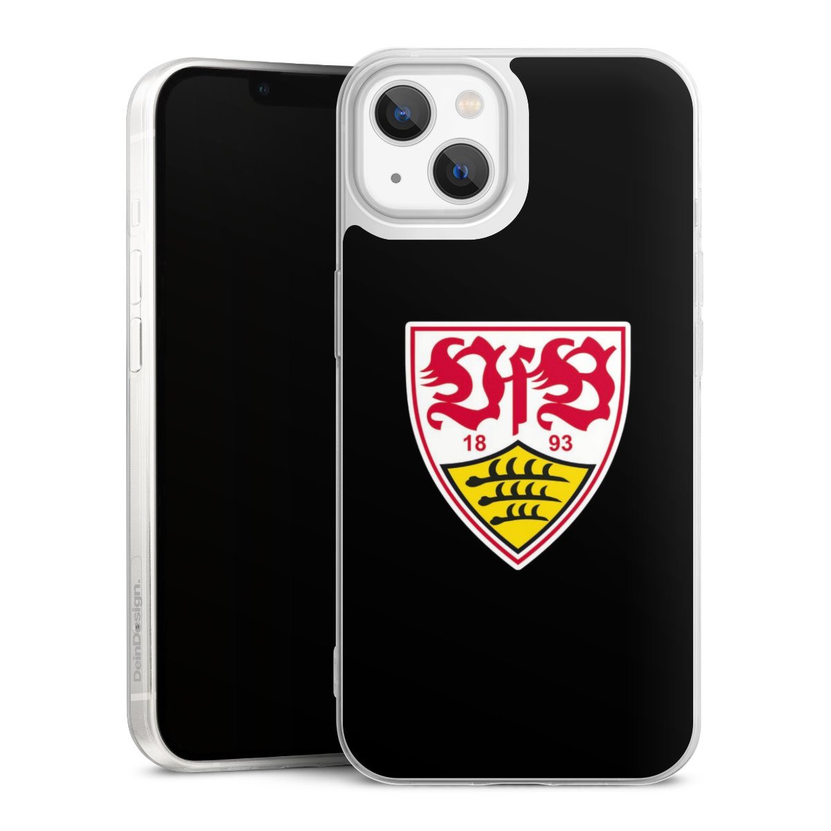 iPhone 13 Handy Slim Case extra dünn Silikon Handyhülle transparent Hülle Vfb Stuttgart Official Licensed Product Coat Of Arms Silikon Slim Case