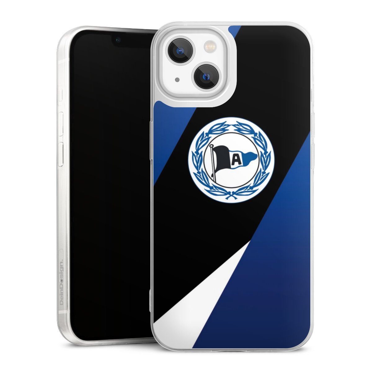 iPhone 13 Handy Slim Case extra dünn Silikon Handyhülle transparent Hülle Official Licensed Product Arminia Bielefeld Dsc Silikon Slim Case