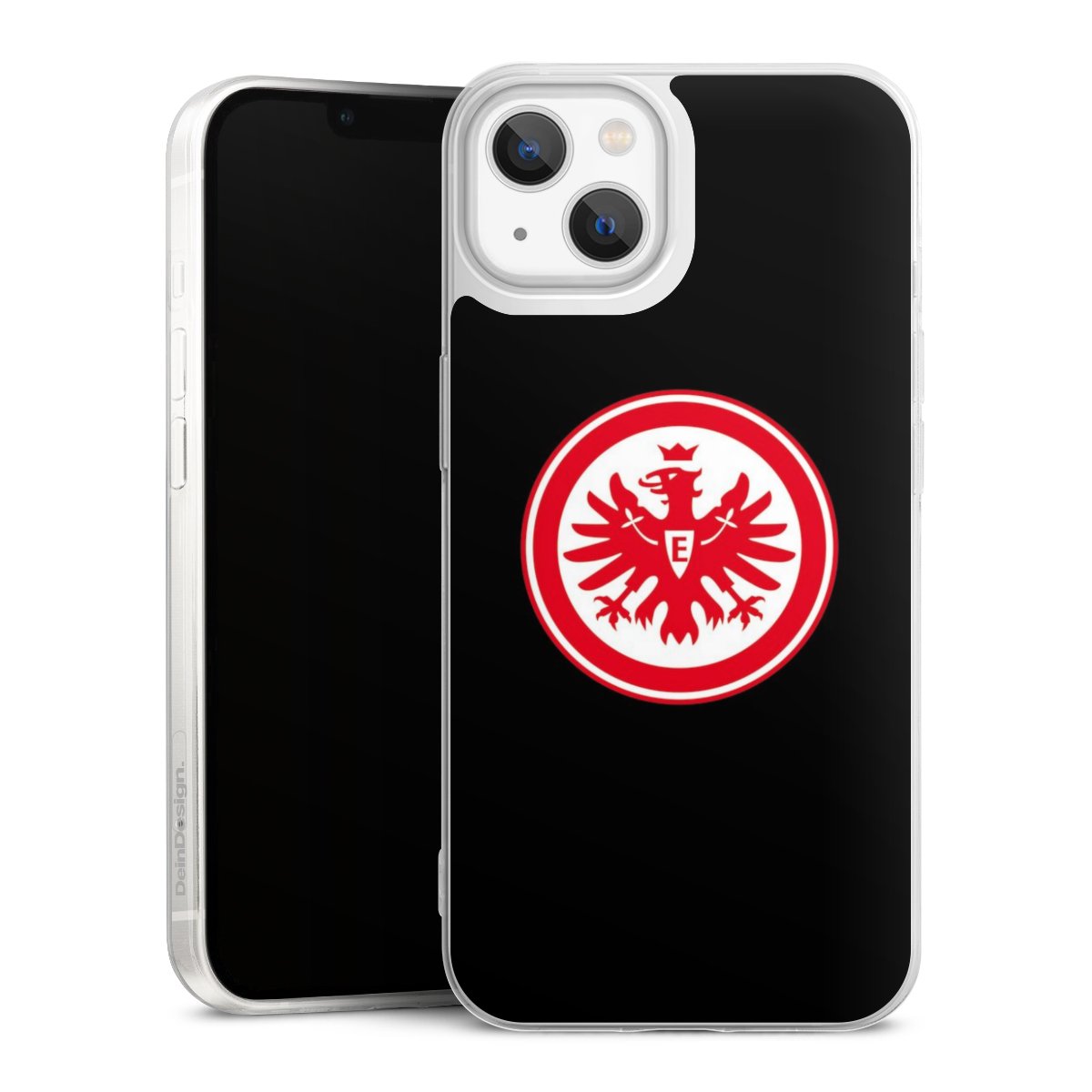 iPhone 13 Handy Slim Case extra dünn Silikon Handyhülle transparent Hülle Eintracht Frankfurt Sge Eagle Silikon Slim Case