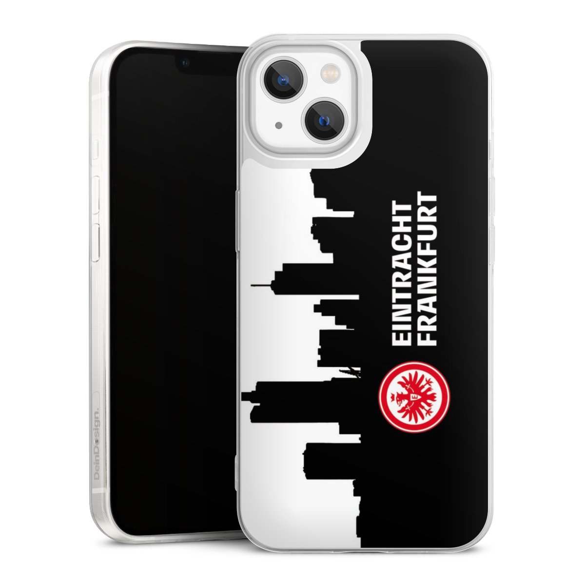 iPhone 13 Handy Slim Case extra dünn Silikon Handyhülle transparent Hülle Sge Eintracht Frankfurt Official Licensed Product Silikon Slim Case