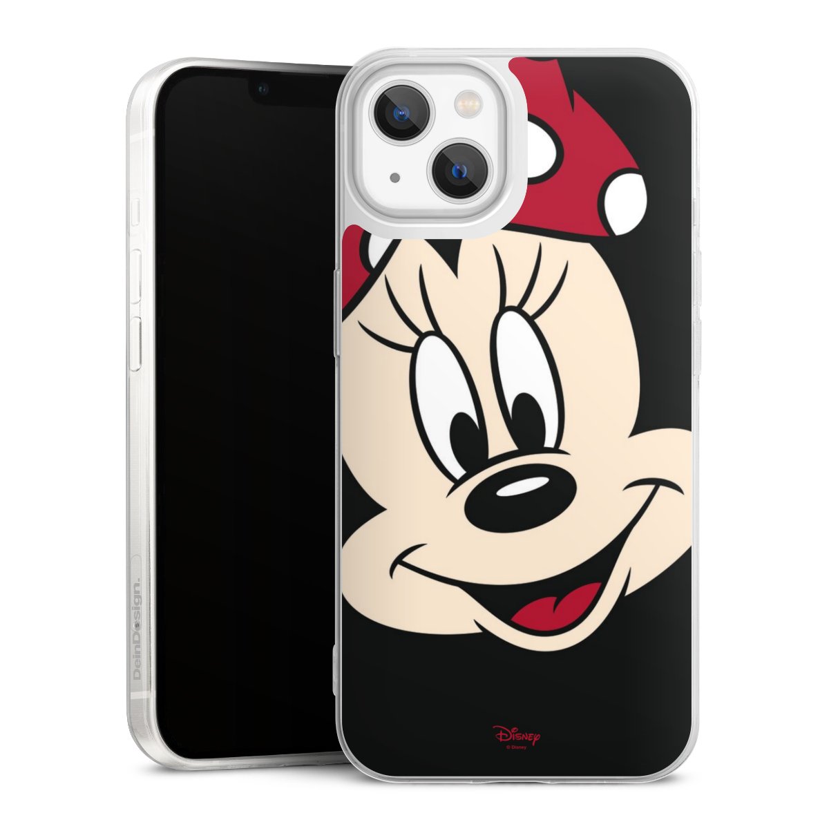 iPhone 13 Handy Slim Case extra dünn Silikon Handyhülle transparent Hülle Minnie Mouse Official Licensed Product Disney Silikon Slim Case