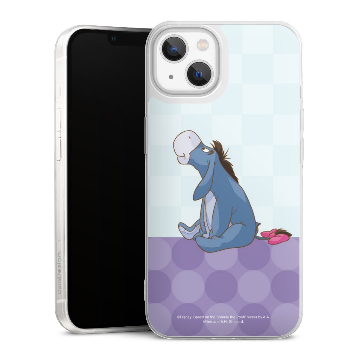 iPhone 13 Handy Slim Case extra dünn Silikon Handyhülle transparent Hülle Disney Donkey Winnie The Pooh Silikon Slim Case