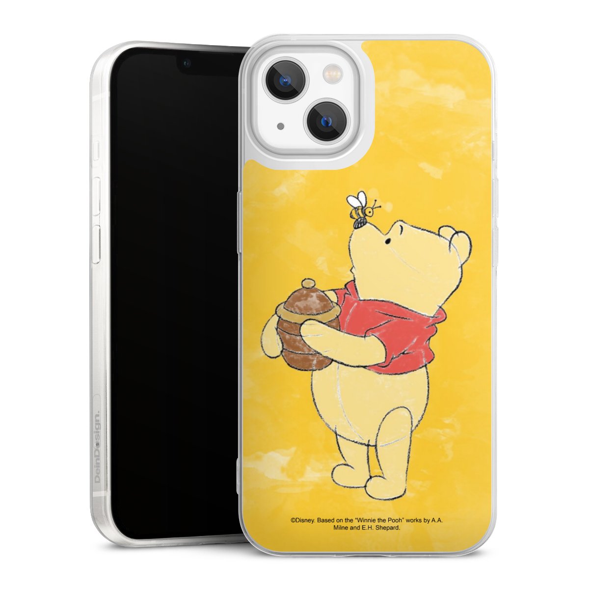 iPhone 13 Handy Slim Case extra dünn Silikon Handyhülle transparent Hülle Official Licensed Product Winnie The Pooh Disney Silikon Slim Case