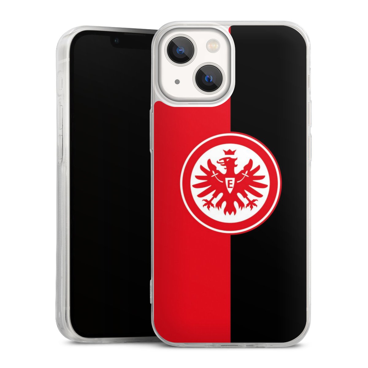 iPhone 13 Mini Handy Slim Case extra dünn Silikon Handyhülle transparent Hülle Official Licensed Product Eintracht Frankfurt Sge Silikon Slim Case