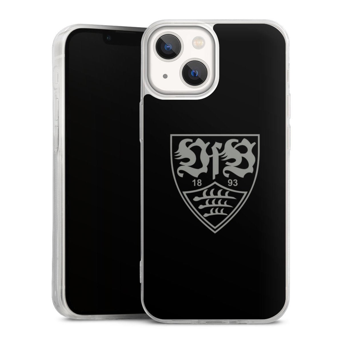 iPhone 13 Mini Handy Slim Case extra dünn Silikon Handyhülle transparent Hülle Official Licensed Product Vfb Stuttgart Silikon Slim Case