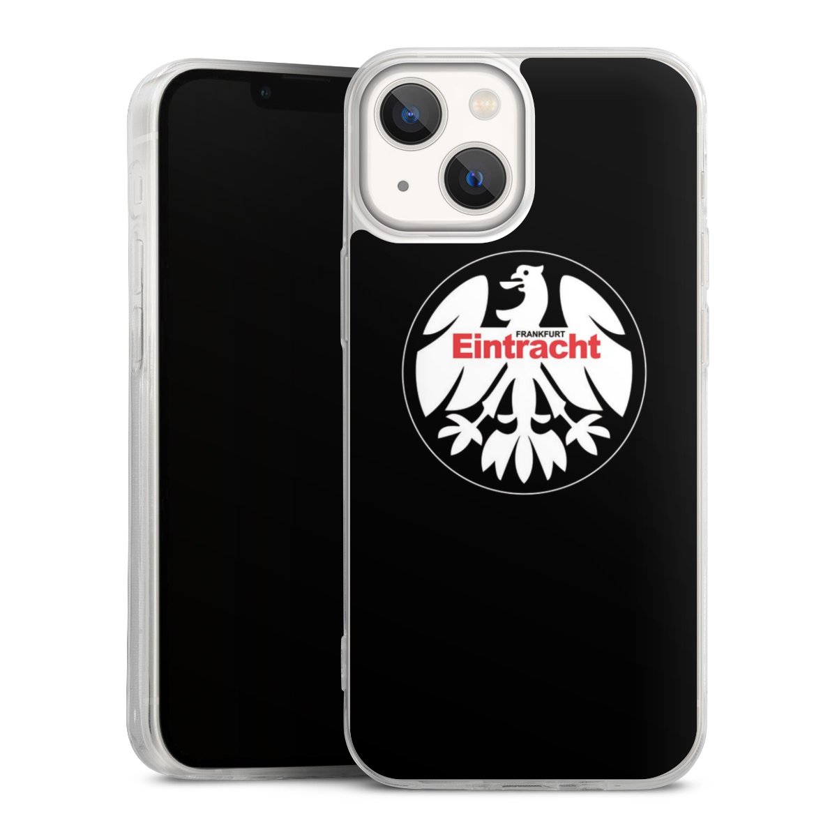 iPhone 13 Mini Handy Slim Case extra dünn Silikon Handyhülle transparent Hülle Official Licensed Product Eintracht Frankfurt Sge Silikon Slim Case