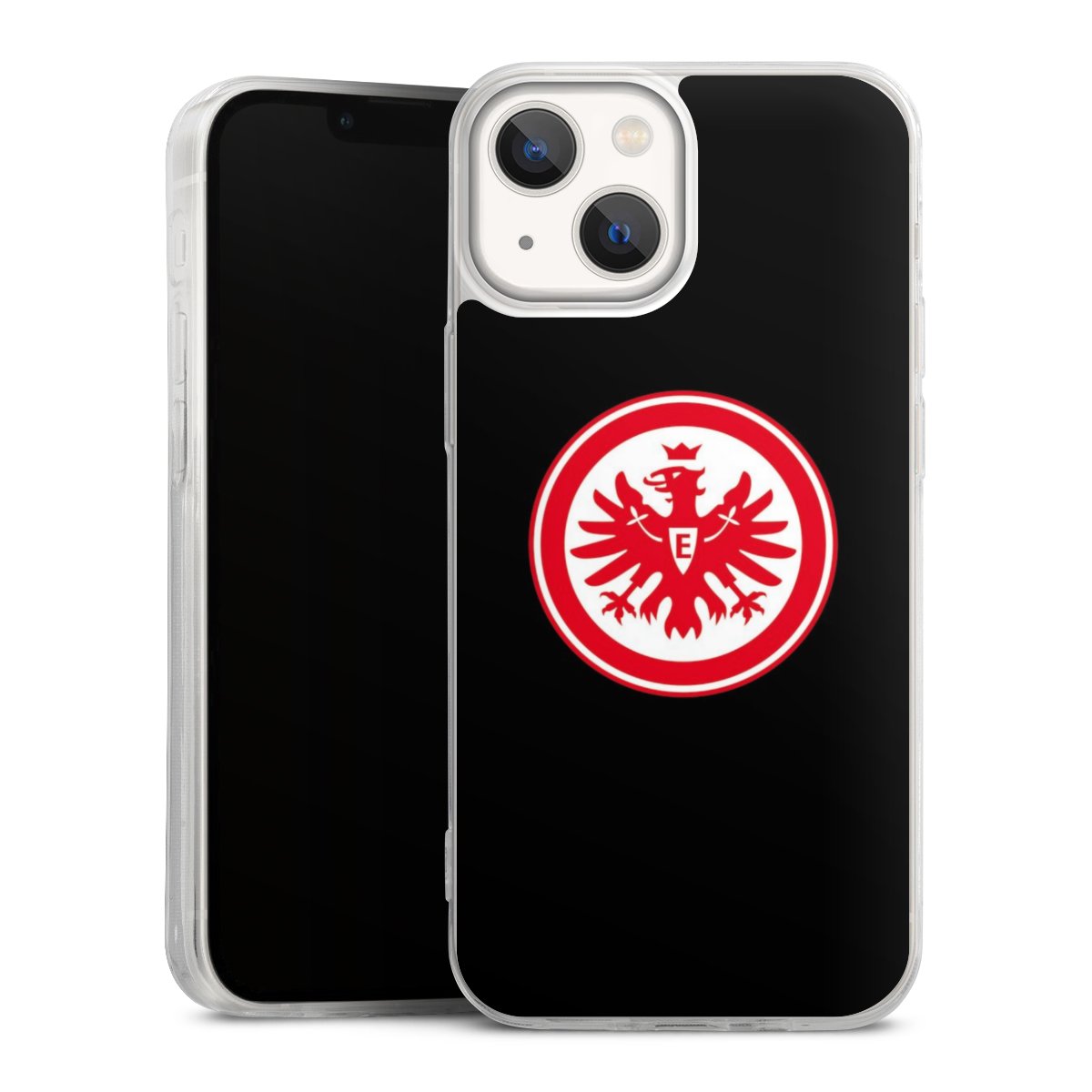 iPhone 13 Mini Handy Slim Case extra dünn Silikon Handyhülle transparent Hülle Eintracht Frankfurt Sge Eagle Silikon Slim Case