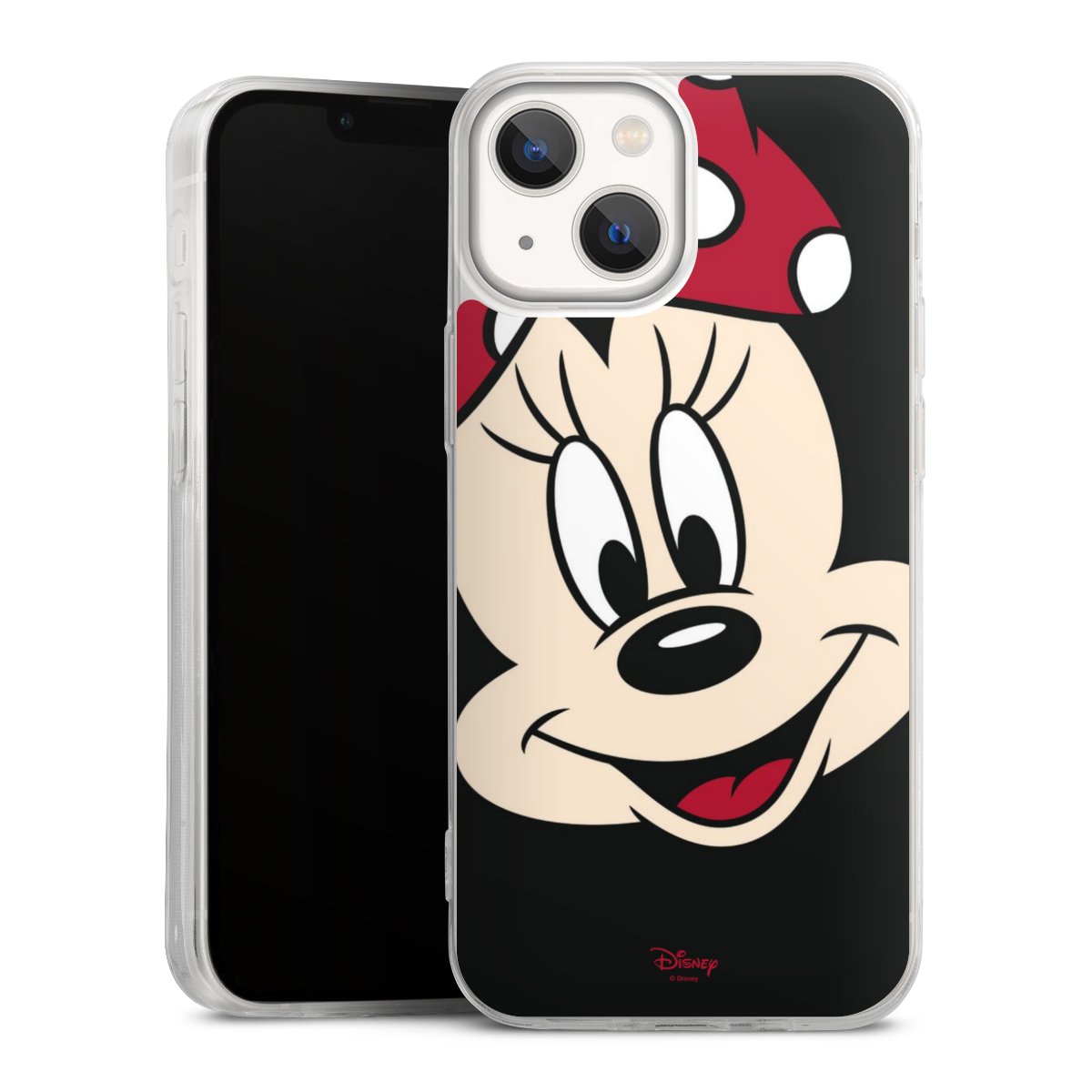 iPhone 13 Mini Handy Slim Case extra dünn Silikon Handyhülle transparent Hülle Minnie Mouse Official Licensed Product Disney Silikon Slim Case