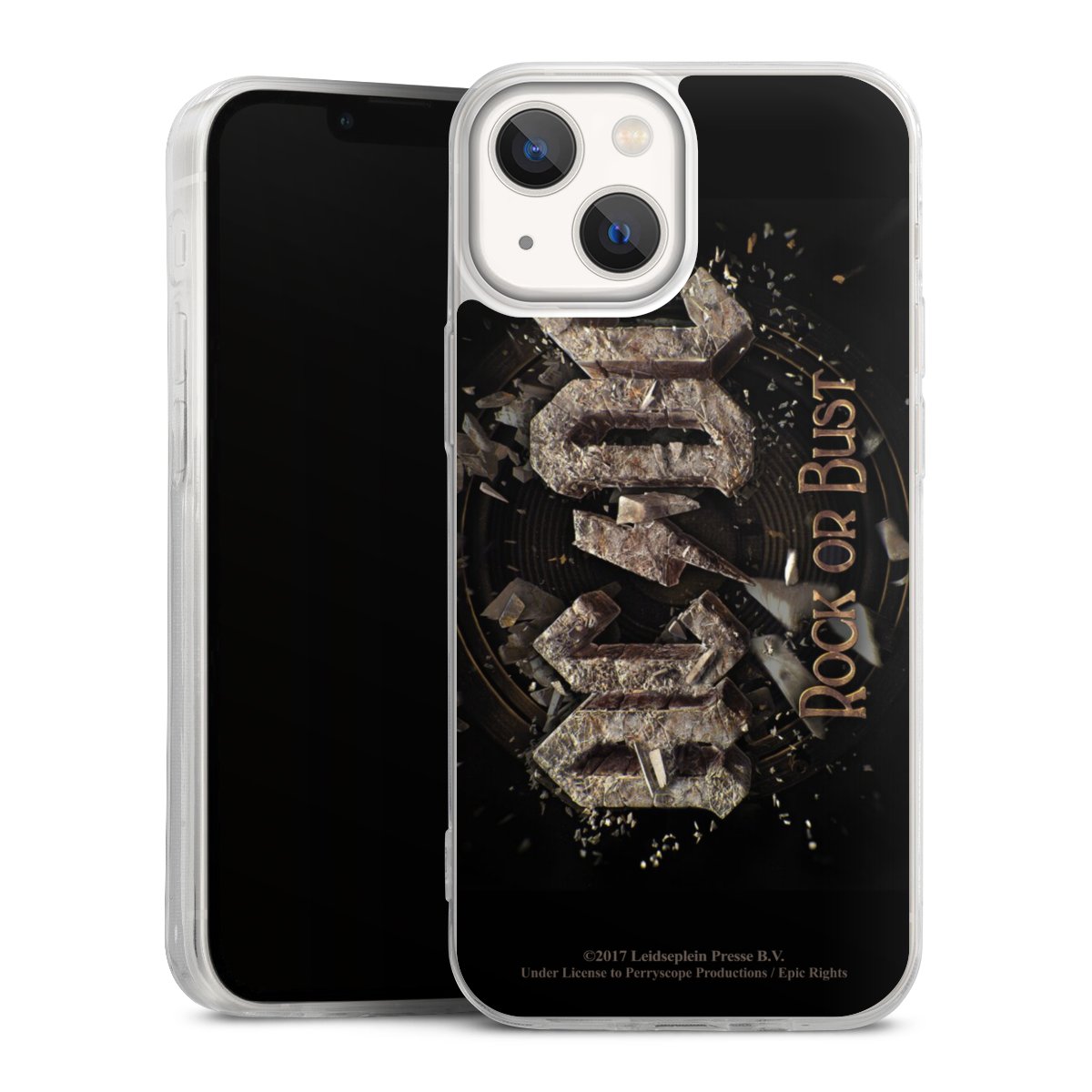 iPhone 13 Mini Handy Slim Case extra dünn Silikon Handyhülle transparent Hülle Acdc Official Licensed Product Rock Or Bust Silikon Slim Case