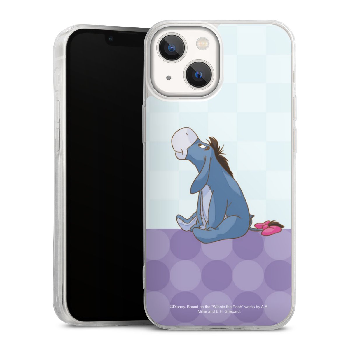 iPhone 13 Mini Handy Slim Case extra dünn Silikon Handyhülle transparent Hülle Disney Donkey Winnie The Pooh Silikon Slim Case