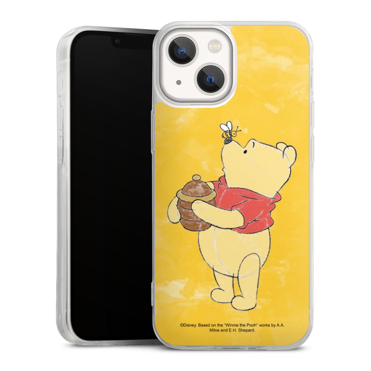 iPhone 13 Mini Handy Slim Case extra dünn Silikon Handyhülle transparent Hülle Official Licensed Product Winnie The Pooh Disney Silikon Slim Case