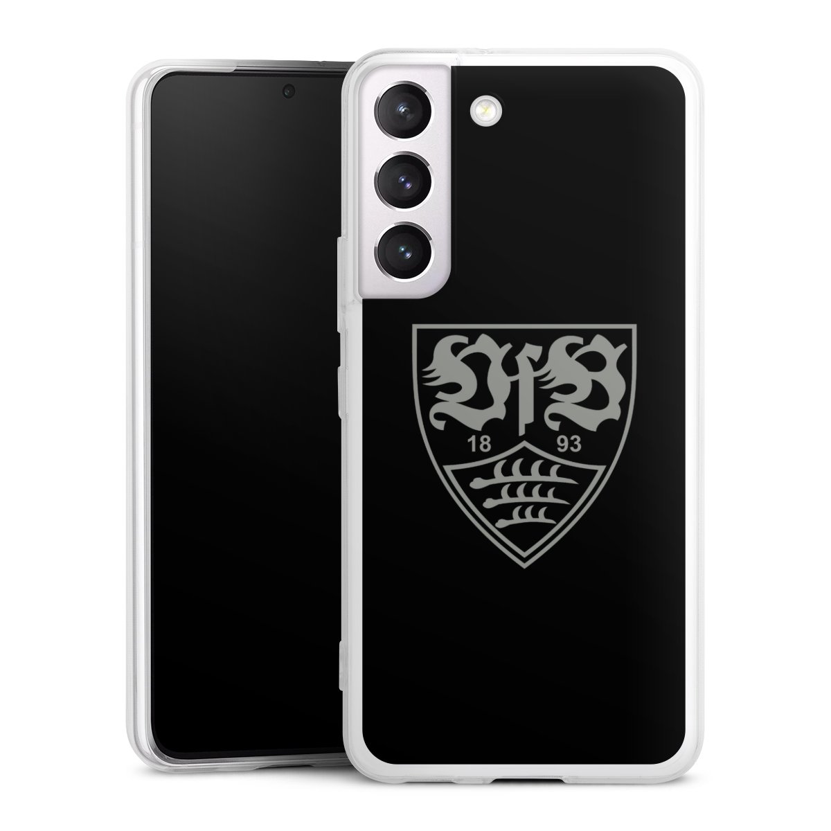 Galaxy S22 Handy Slim Case extra dünn Silikon Handyhülle transparent Hülle Official Licensed Product Vfb Stuttgart Silikon Slim Case