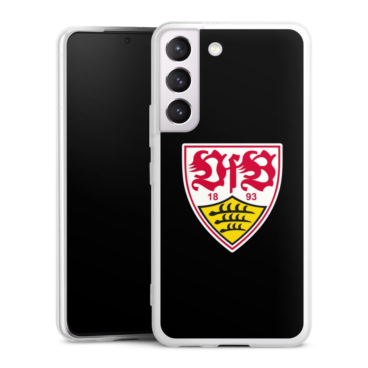 Galaxy S22 Handy Slim Case extra dünn Silikon Handyhülle transparent Hülle Vfb Stuttgart Official Licensed Product Coat Of Arms Silikon Slim Case