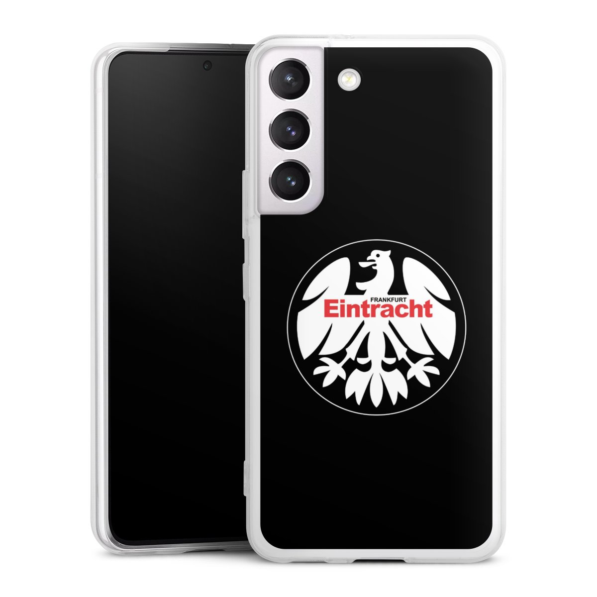 Galaxy S22 Handy Slim Case extra dünn Silikon Handyhülle transparent Hülle Official Licensed Product Eintracht Frankfurt Sge Silikon Slim Case