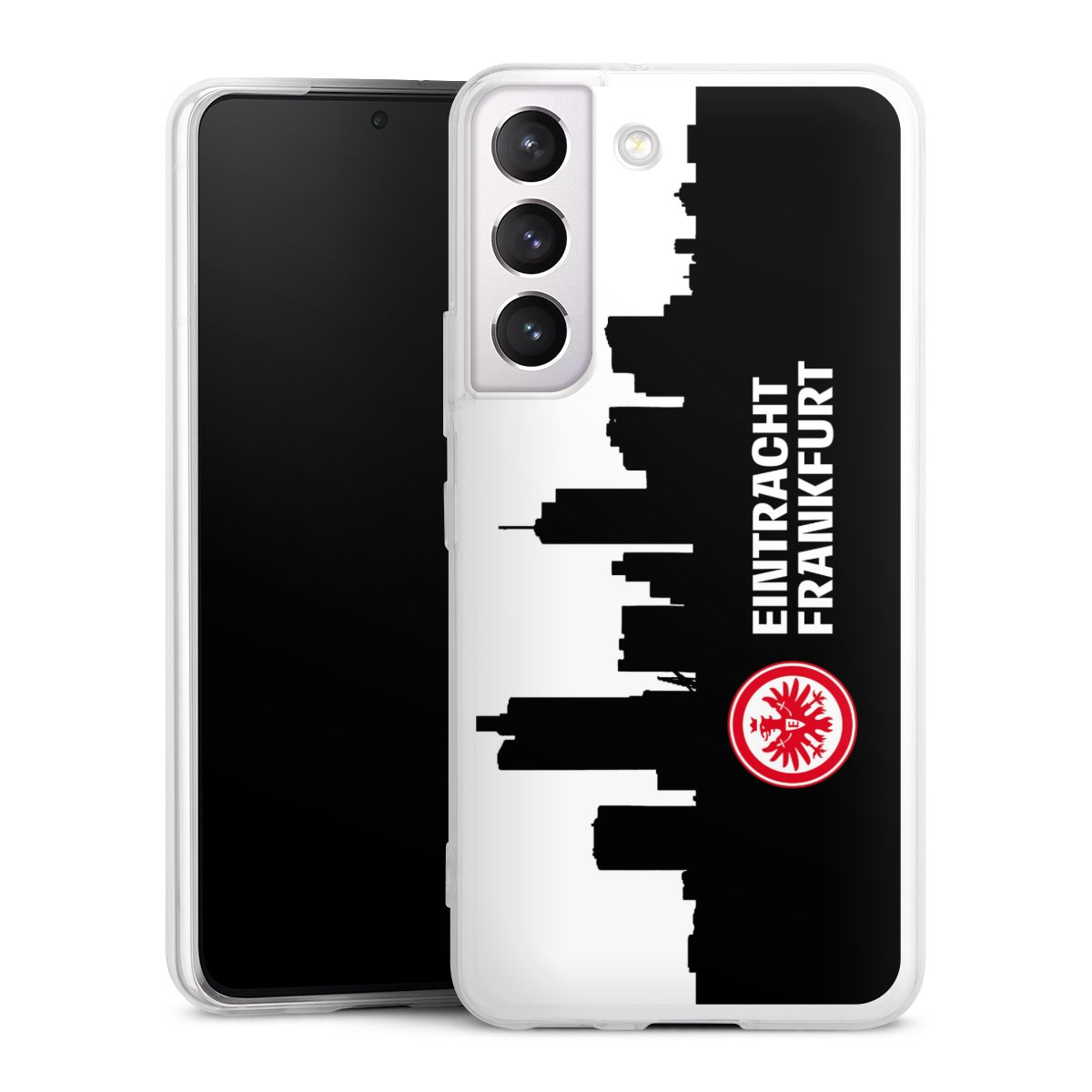 Galaxy S22 Handy Slim Case extra dünn Silikon Handyhülle transparent Hülle Sge Eintracht Frankfurt Official Licensed Product Silikon Slim Case