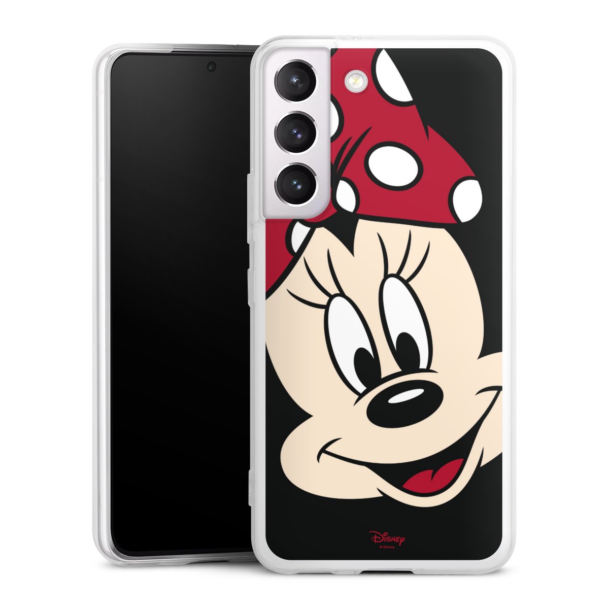 Galaxy S22 Handy Slim Case extra dünn Silikon Handyhülle transparent Hülle Minnie Mouse Official Licensed Product Disney Silikon Slim Case