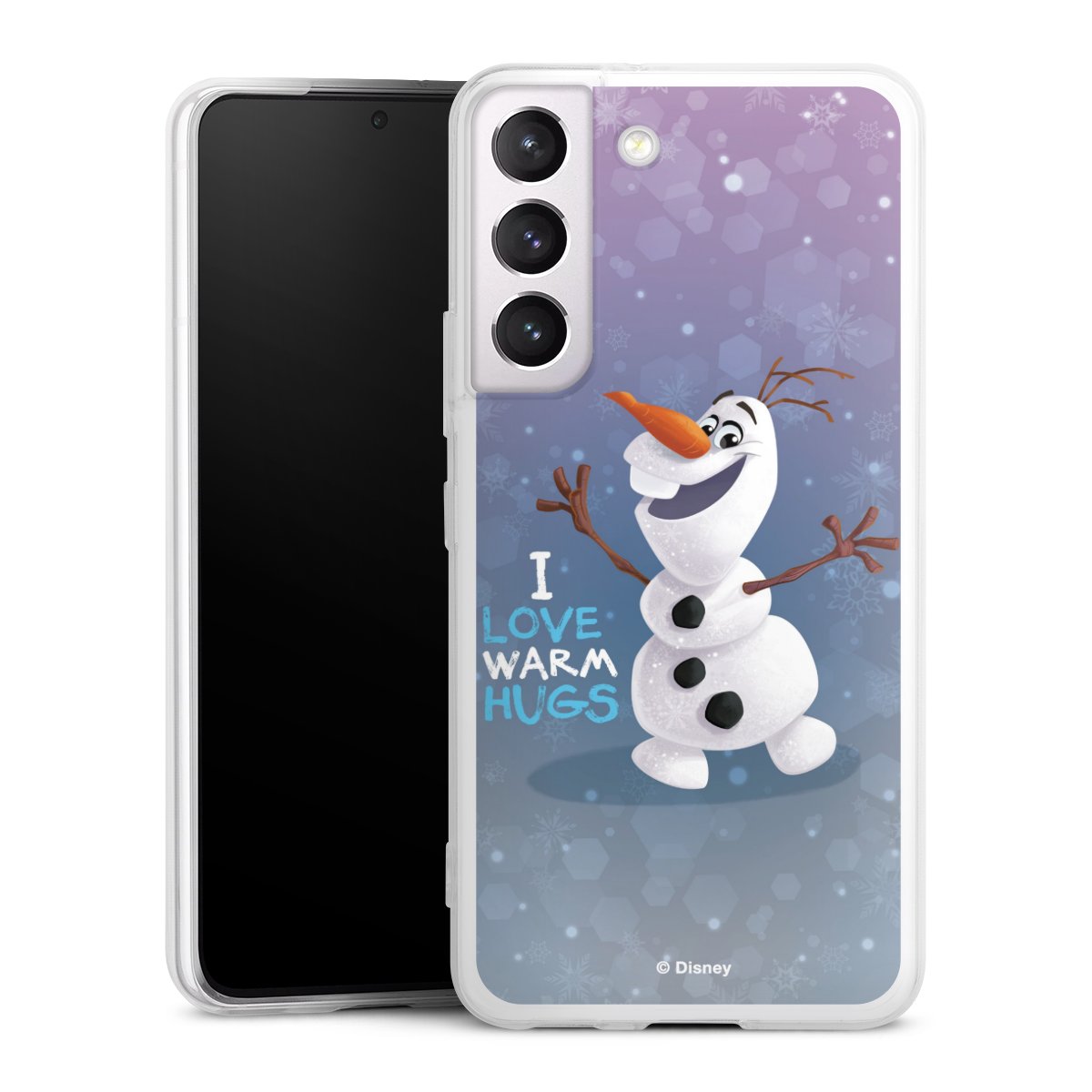 Galaxy S22 Handy Slim Case extra dünn Silikon Handyhülle transparent Hülle Frozen Frozen Olaf Official Licensed Product Silikon Slim Case