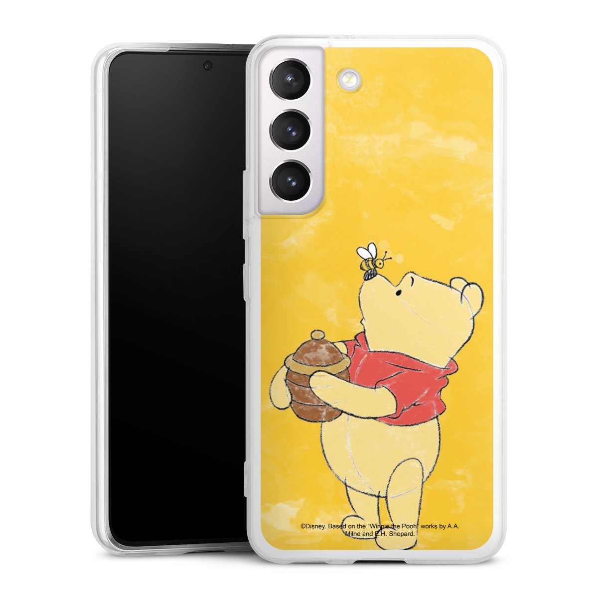 Galaxy S22 Handy Slim Case extra dünn Silikon Handyhülle transparent Hülle Official Licensed Product Winnie The Pooh Disney Silikon Slim Case