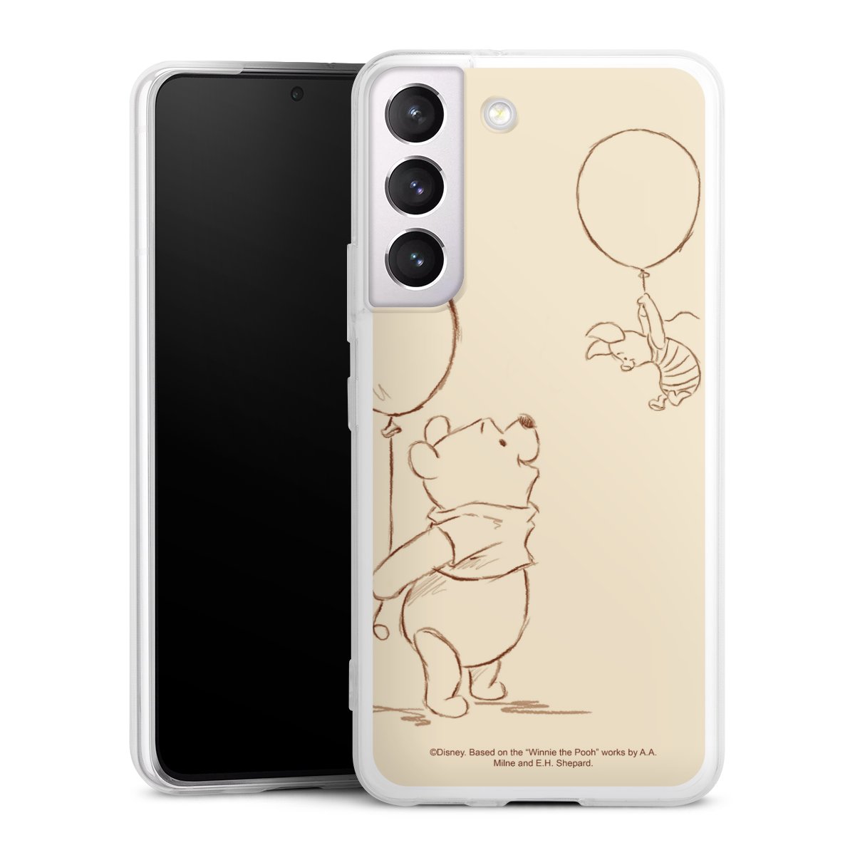 Galaxy S22 Handy Slim Case extra dünn Silikon Handyhülle transparent Hülle Official Licensed Product Winnie The Pooh Disney Silikon Slim Case