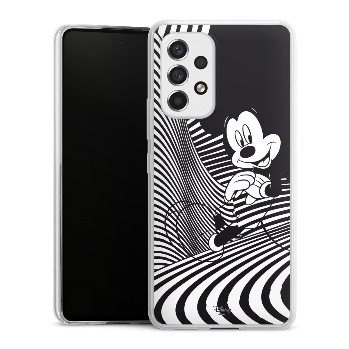 Galaxy A53 5G Handy Slim Case extra dünn Silikon Handyhülle transparent Hülle Disney Official Licensed Product Mickey Mouse Silikon Slim Case