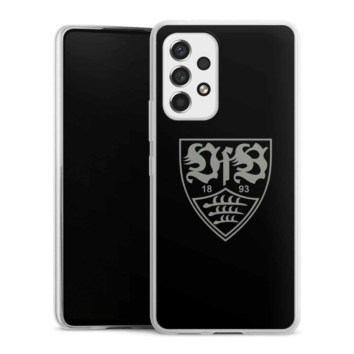 Galaxy A53 5G Handy Slim Case extra dünn Silikon Handyhülle transparent Hülle Official Licensed Product Vfb Stuttgart Silikon Slim Case