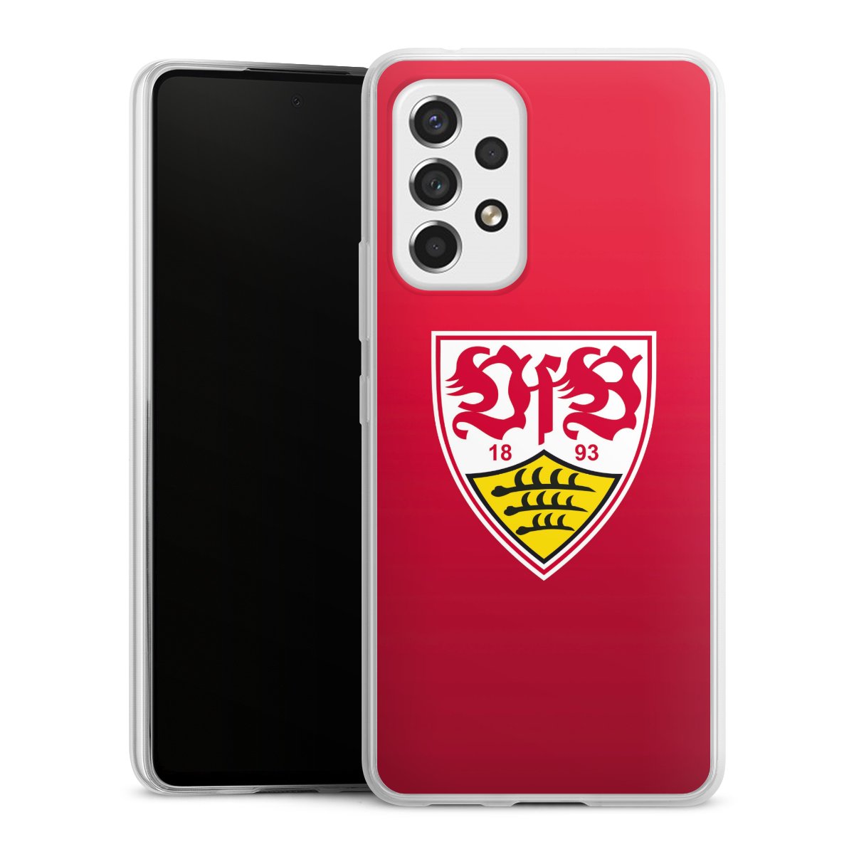 Galaxy A53 5G Handy Slim Case extra dünn Silikon Handyhülle transparent Hülle Official Licensed Product Vfb Stuttgart Silikon Slim Case