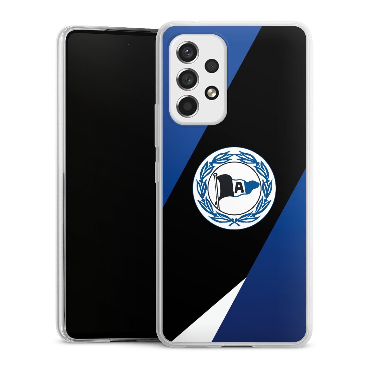 Galaxy A53 5G Handy Slim Case extra dünn Silikon Handyhülle transparent Hülle Official Licensed Product Arminia Bielefeld Dsc Silikon Slim Case