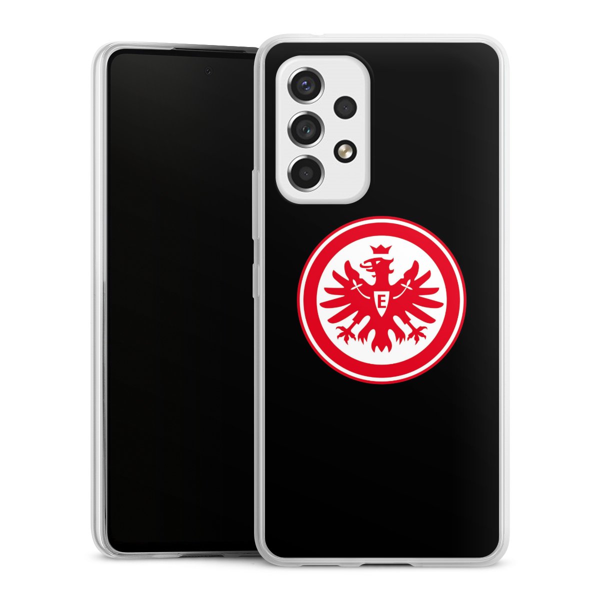 Galaxy A53 5G Handy Slim Case extra dünn Silikon Handyhülle transparent Hülle Eintracht Frankfurt Sge Eagle Silikon Slim Case