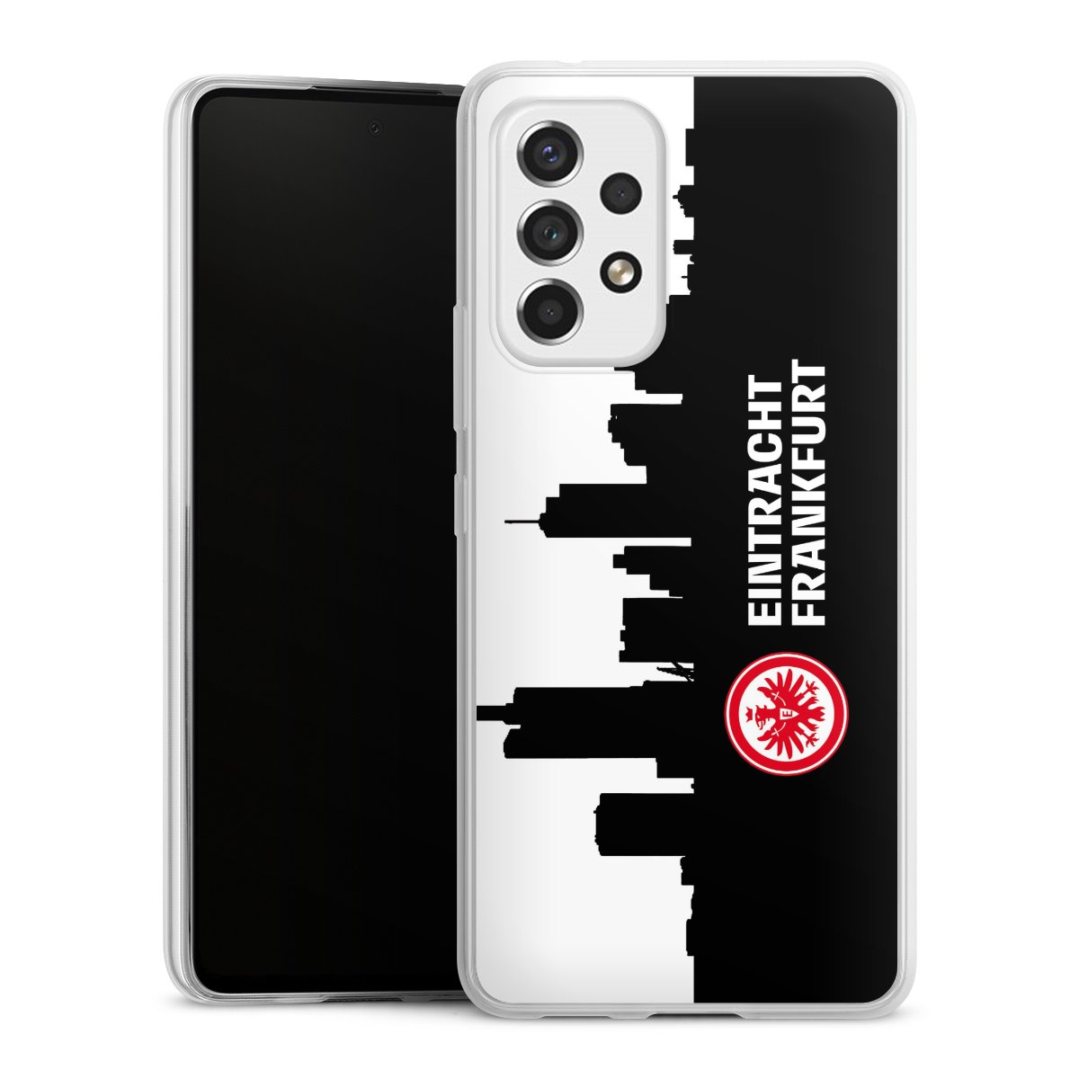 Galaxy A53 5G Handy Slim Case extra dünn Silikon Handyhülle transparent Hülle Sge Eintracht Frankfurt Official Licensed Product Silikon Slim Case