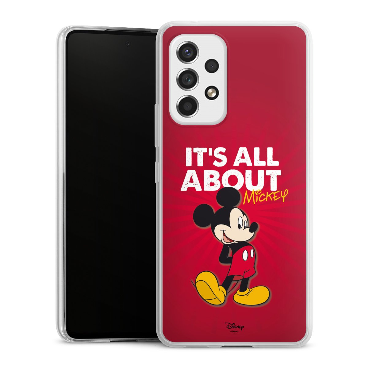 Galaxy A53 5G Handy Slim Case extra dünn Silikon Handyhülle transparent Hülle Mouse Disney Official Licensed Product Silikon Slim Case