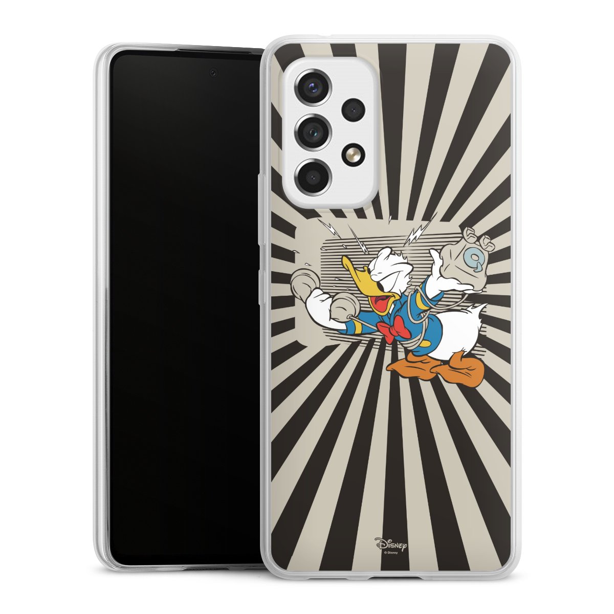 Galaxy A53 5G Handy Slim Case extra dünn Silikon Handyhülle transparent Hülle Donald Duck Disney Official Licensed Product Silikon Slim Case