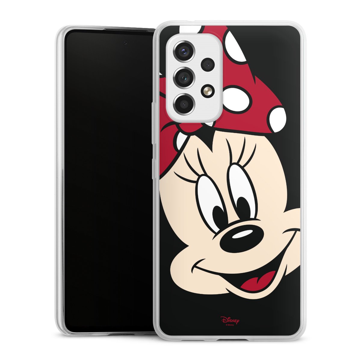 Galaxy A53 5G Handy Slim Case extra dünn Silikon Handyhülle transparent Hülle Minnie Mouse Official Licensed Product Disney Silikon Slim Case