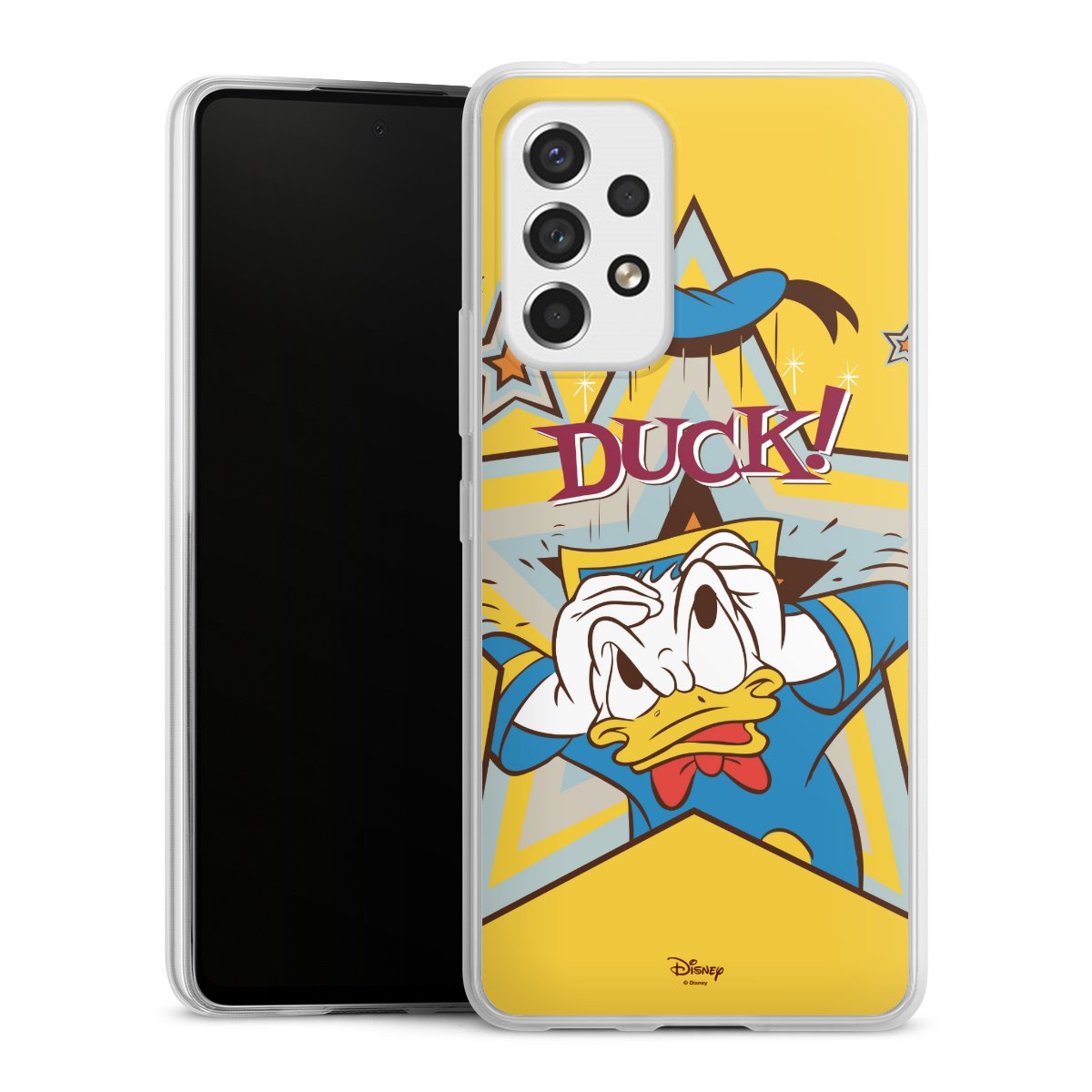 Galaxy A53 5G Handy Slim Case extra dünn Silikon Handyhülle transparent Hülle Official Licensed Product Donald Duck Disney Silikon Slim Case