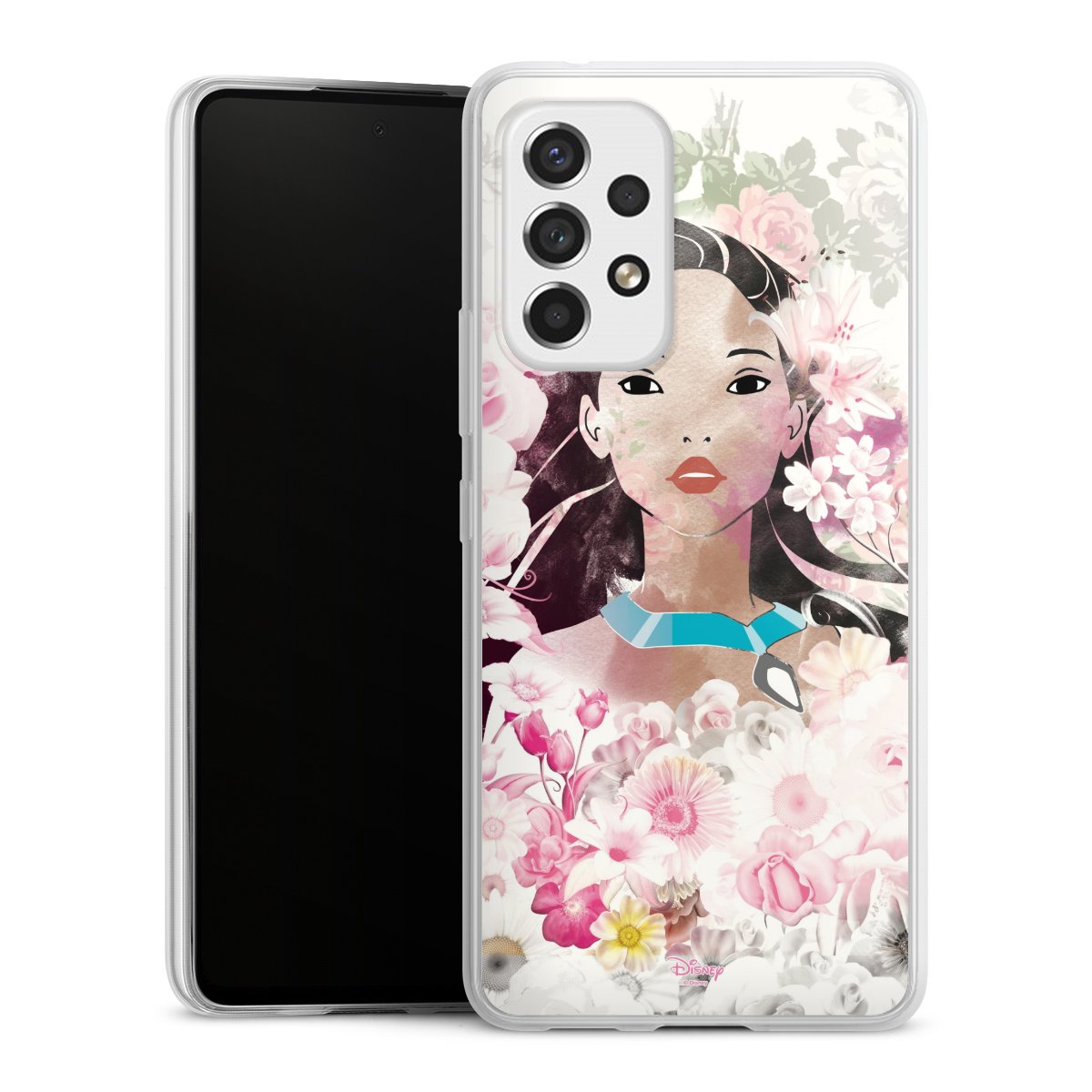 Galaxy A53 5G Handy Slim Case extra dünn Silikon Handyhülle transparent Hülle Pocahontas Official Licensed Product Disney Silikon Slim Case