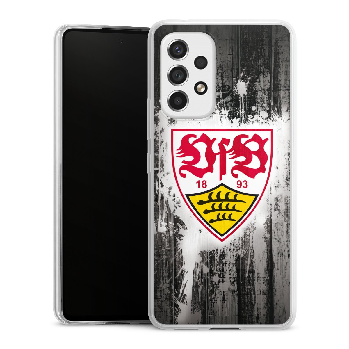 Galaxy A53 5G Handy Slim Case extra dünn Silikon Handyhülle transparent Hülle Vfb Stuttgart Official Licensed Product Silikon Slim Case